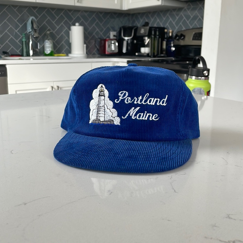 Portland Maine vintage corduroy hat